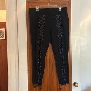 Torrid - black pants with lace up legs - size 2